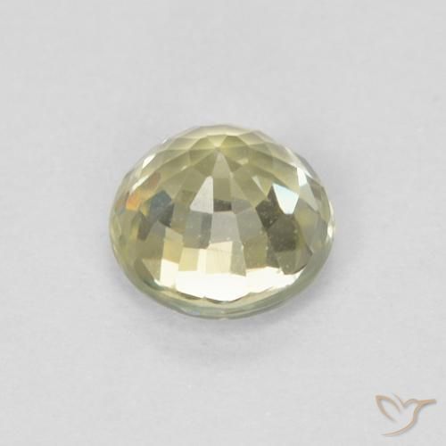 زفير Medium Light-Yellow طبيعي، دائري، 0.46 قيراط، VVS