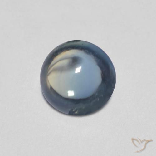 0.44ct طبيعي أزرق بحرى زفير, دائري, شفاف