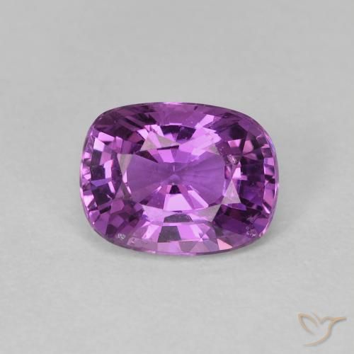 1.25ct طبيعي عنبى وردى زفير, وسادة, VVS-VS