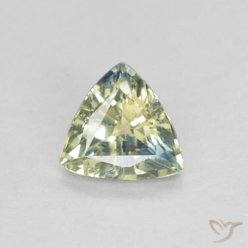 0.48ct طبيعي متعدد الألوان زفير, مثلثى, قليلا جدا