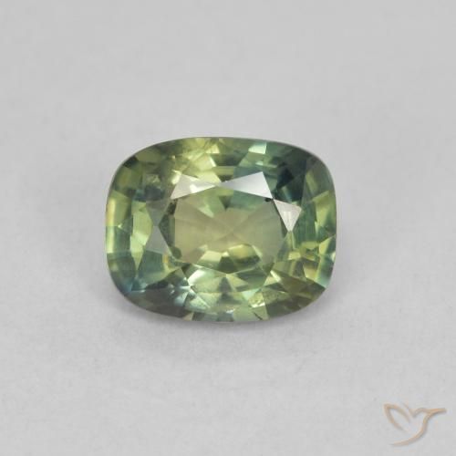 0.72ct طبيعي أخضر الغابة فاتح زفير, وسادة, قليلا جدا