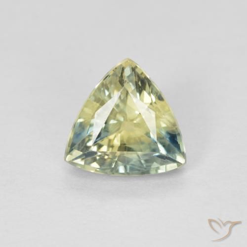 0.92ct طبيعي متعدد الألوان زفير, مثلثى, قليلا جدا