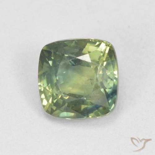 1.13ct طبيعي أخضر الغابة فاتح زفير, وسادة, قليلا جدا