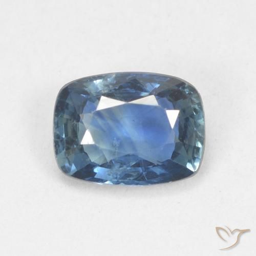 0.84ct طبيعي أزرق بحرى زفير, وسادة, قليلا جدا