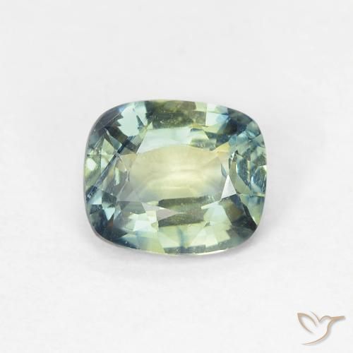 0.95ct طبيعي متعدد الألوان زفير, وسادة, VVS-VS