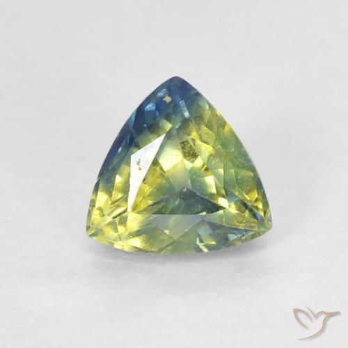 0.82ct طبيعي متعدد الألوان زفير, مثلثى, قليلا جدا