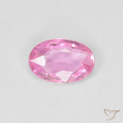 0.40ct طبيعي وردى كثيف زفير, بيضوي, VVS