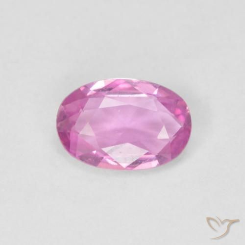 0.47ct طبيعي وردى أرجوانى زفير, بيضوي, VVS