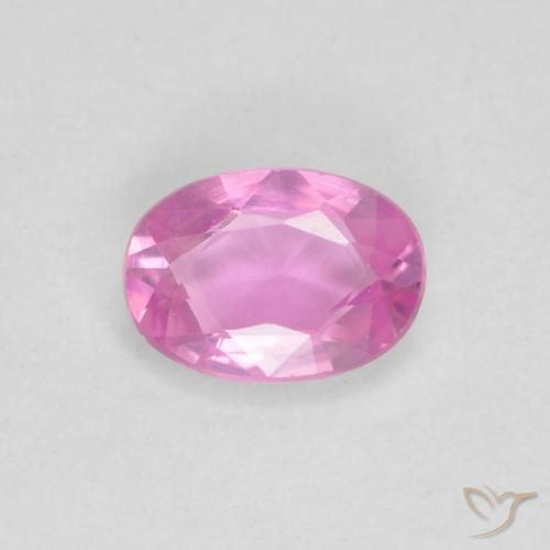 0.52ct طبيعي وردي فاقع زفير, بيضوي, VVS