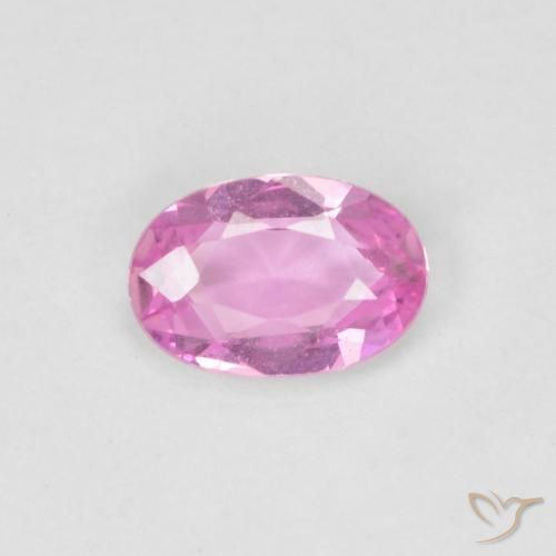 0.45ct طبيعي وردى زفير, بيضوي, VVS
