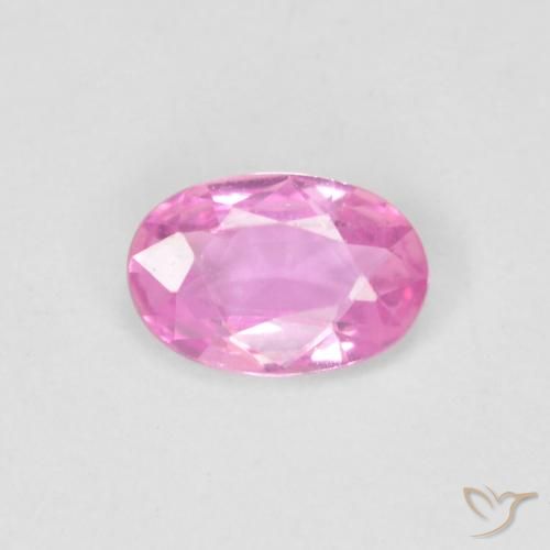 0.44ct طبيعي وردي فاقع زفير, بيضوي, VVS