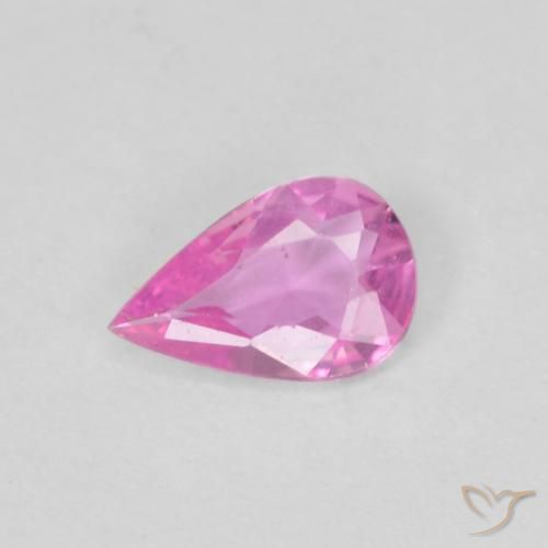 0.31ct طبيعي أرجوانى كثيف زفير, شكل الكمثرى, VVS
