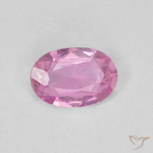 0.38ct طبيعي وردى-أرجوانى زفير, بيضوي, VVS-VS