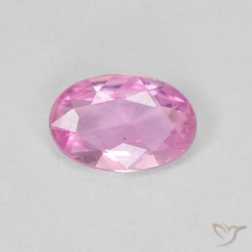 0.40ct طبيعي أرجوانى وردى لامع زفير, بيضوي, VVS-VS