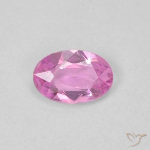 0.41ct طبيعي وردى متوسط زفير, بيضوي, VVS