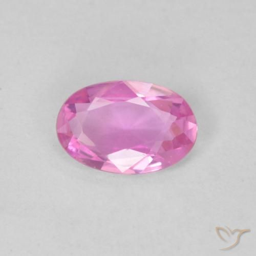 0.39ct طبيعي وردى أرجوانى ملكى زفير, بيضوي, VVS