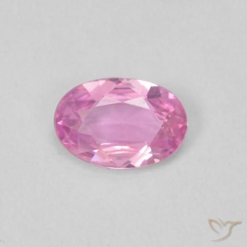 0.36ct طبيعي وردى غامق زفير, بيضوي, VVS