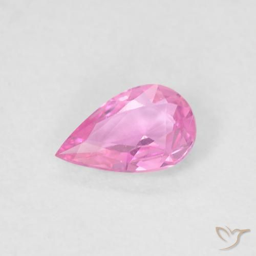 0.32ct طبيعي وردى-أرجوانى زفير, شكل الكمثرى, VVS