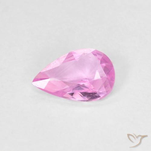0.29ct طبيعي وردى-أرجوانى زفير, شكل الكمثرى, VVS