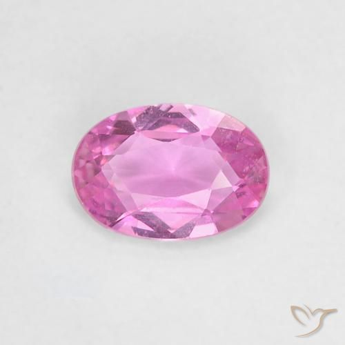 0.47ct طبيعي أرجوانى وردى لامع زفير, بيضوي, VVS
