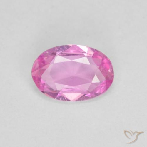 0.39ct طبيعي وردي فاقع زفير, بيضوي, قليلا جدا