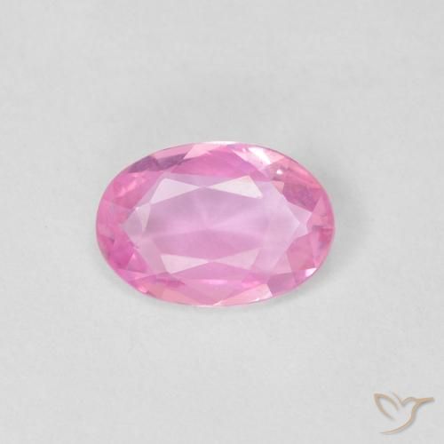 0.37ct طبيعي وردى زفير, بيضوي, VVS
