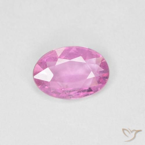 0.34ct طبيعي وردي فاقع زفير, بيضوي, قليلا جدا