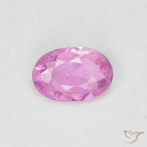 0.44ct طبيعي وردى زفير, بيضوي, قليلا جدا
