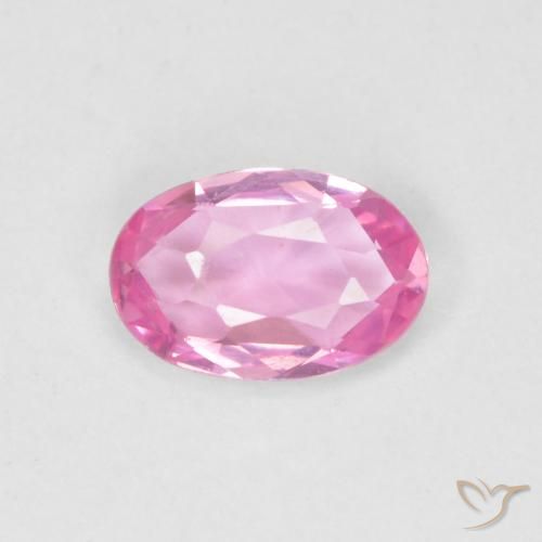 0.47ct طبيعي وردي فاقع زفير, بيضوي, VVS