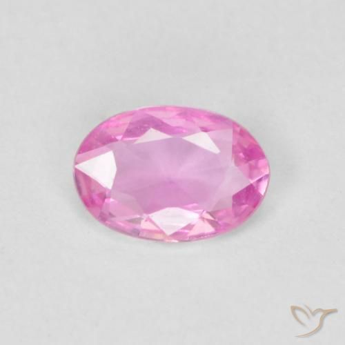 0.39ct طبيعي وردى زفير, بيضوي, VVS