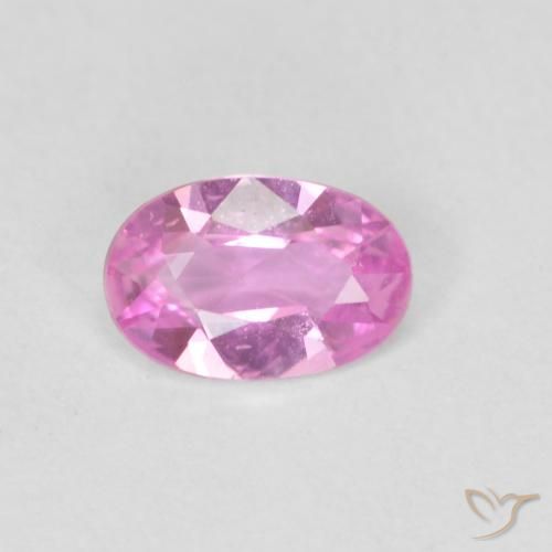 0.40ct طبيعي وردي فاقع زفير, بيضوي, VVS