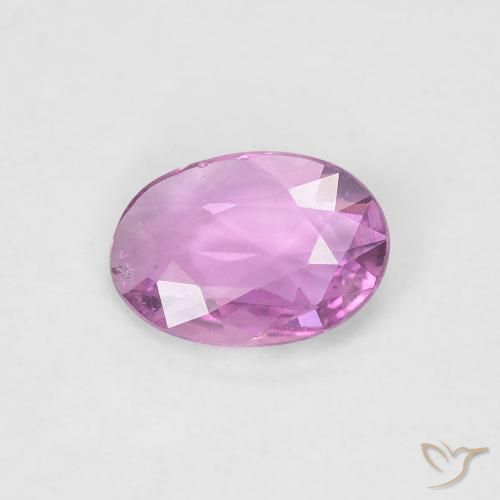 0.54ct طبيعي وردي فاتح زفير, بيضوي, قليلا جدا