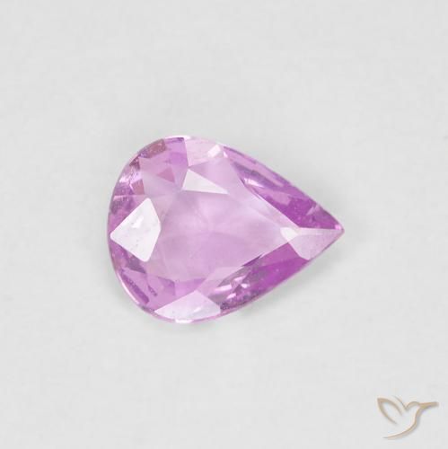 0.36ct طبيعي وردي فاتح زفير, شكل الكمثرى, قليلا جدا
