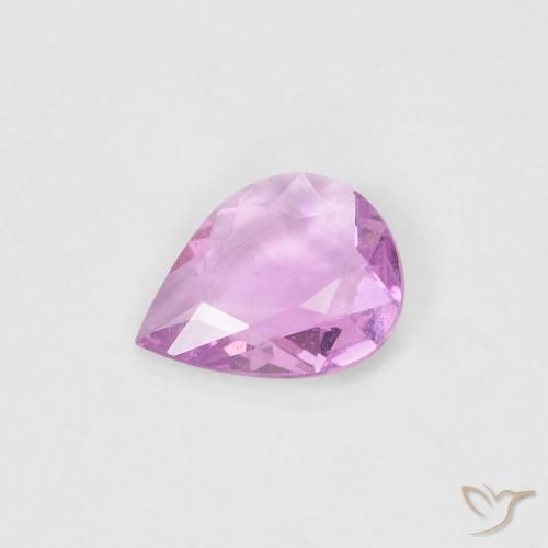 0.34ct طبيعي وردي فاتح زفير, شكل الكمثرى, قليلا جدا