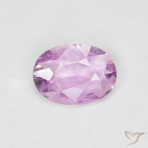 0.64ct طبيعي وردي فاتح زفير, بيضوي, قليلا جدا