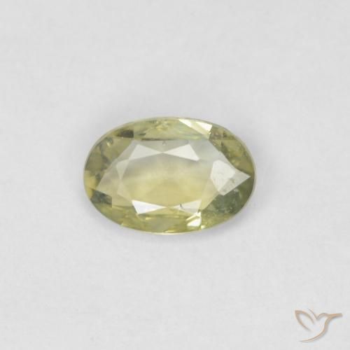 0.40ct طبيعي أخضر الغابة دافئ زفير, بيضوي, VVS-VS