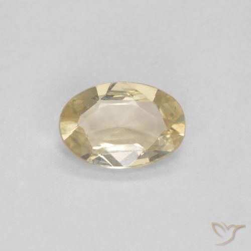 0.40ct طبيعي لون كريمى زفير, بيضوي, VVS