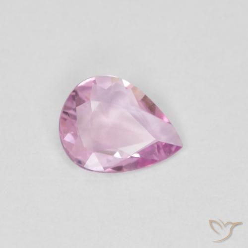 0.30ct طبيعي وردى أرجوانى ملكى فاتح جدا زفير, شكل الكمثرى, VVS