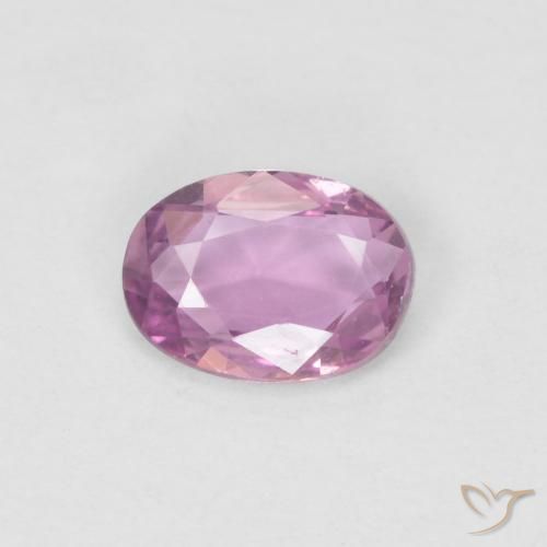 0.47ct طبيعي وردى أرجوانى ملكى زفير, بيضوي, VVS-VS