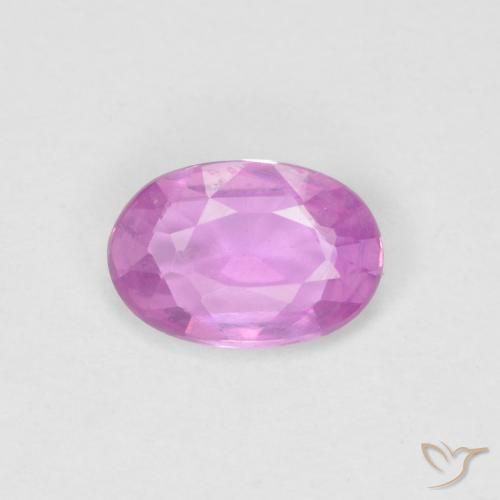0.47ct طبيعي أرجوانى وردى كثيف زفير, بيضوي, VVS-VS