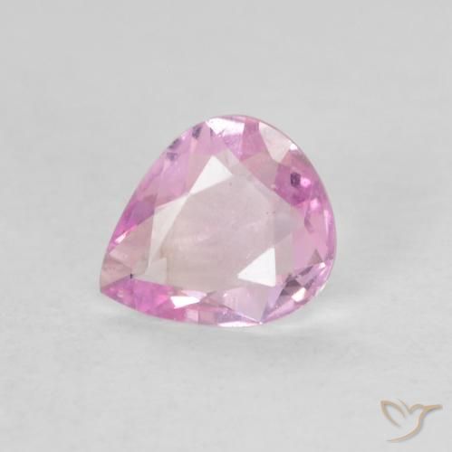 0.32ct طبيعي وردى فاتح جدا زفير, شكل الكمثرى, VVS-VS