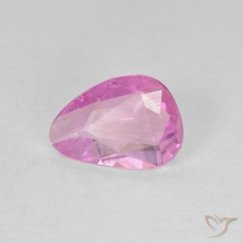 0.49ct طبيعي وردى فاتح جدا زفير, شكل الكمثرى, VVS-VS
