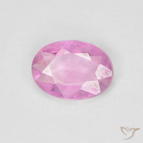 0.70ct طبيعي وردي فاقع زفير, بيضوي, قليلا جدا