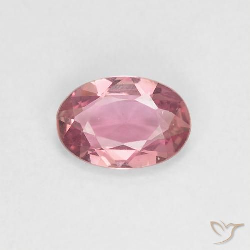 0.43ct طبيعي وردى العلكة زفير, بيضوي, VVS