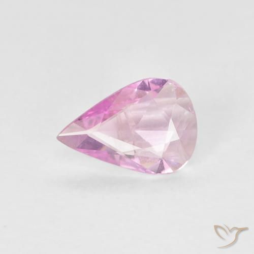 0.32ct طبيعي وردى متوسط زفير, شكل الكمثرى, VVS