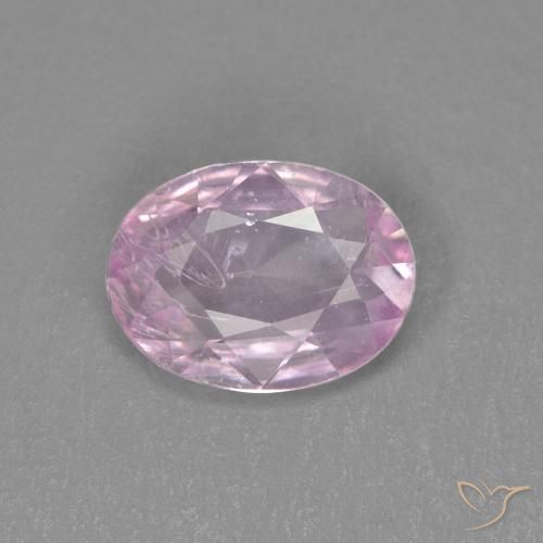 0.68ct طبيعي وردى العلكة زفير, بيضوي, قليلا جدا