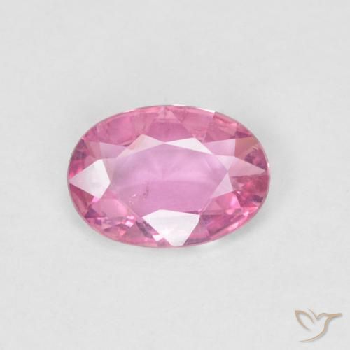 0.60ct طبيعي وردي فاقع زفير, بيضوي, قليلا جدا