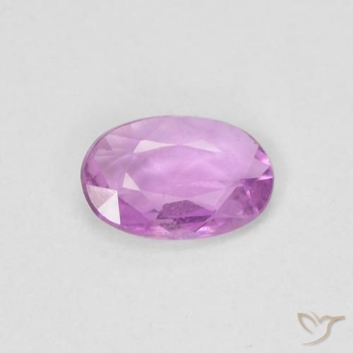0.43ct طبيعي Medium Light-Purple زفير, بيضوي, قليلا جدا