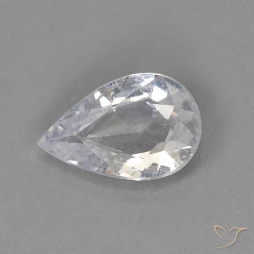 0.35ct طبيعي رمادى متوسط زفير, شكل الكمثرى, قليلا جدا