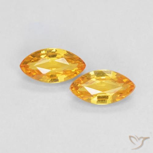 0.39ctw طبيعي ذهبى متوسط زفير, ماركيز, VVS